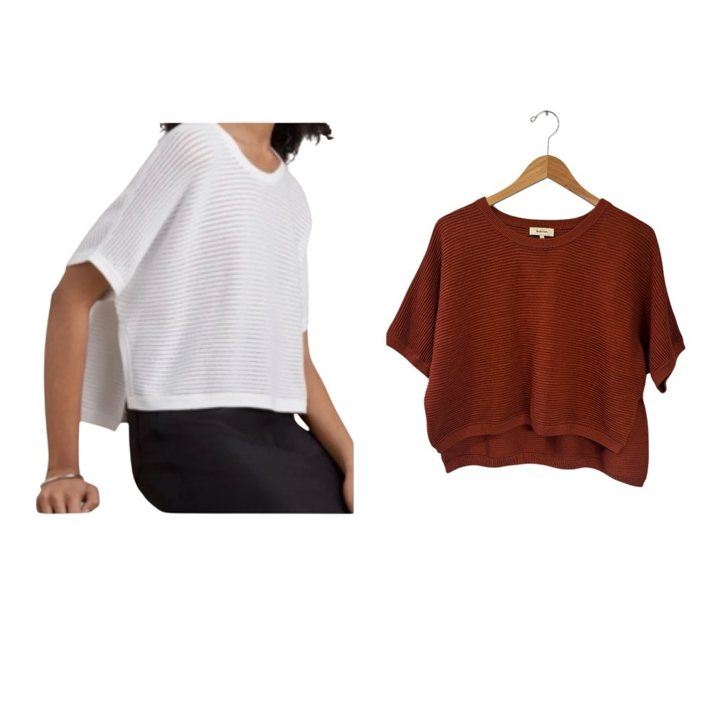 Aritzia Babaton Donald Ribbed Crop Sweater